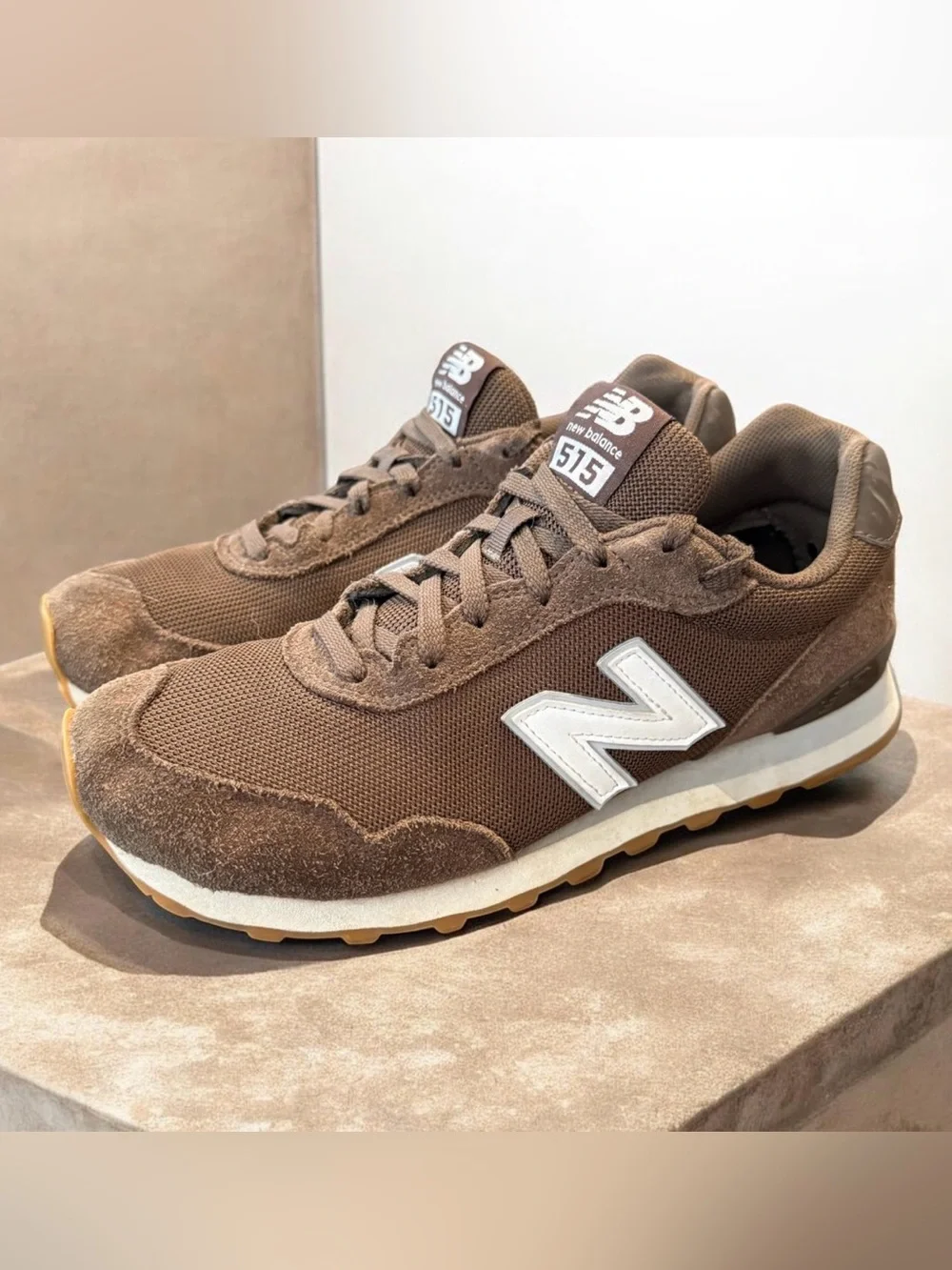 New Balance 515 V3 Mushroom Brown White Gum Sneakers Mens Size 9